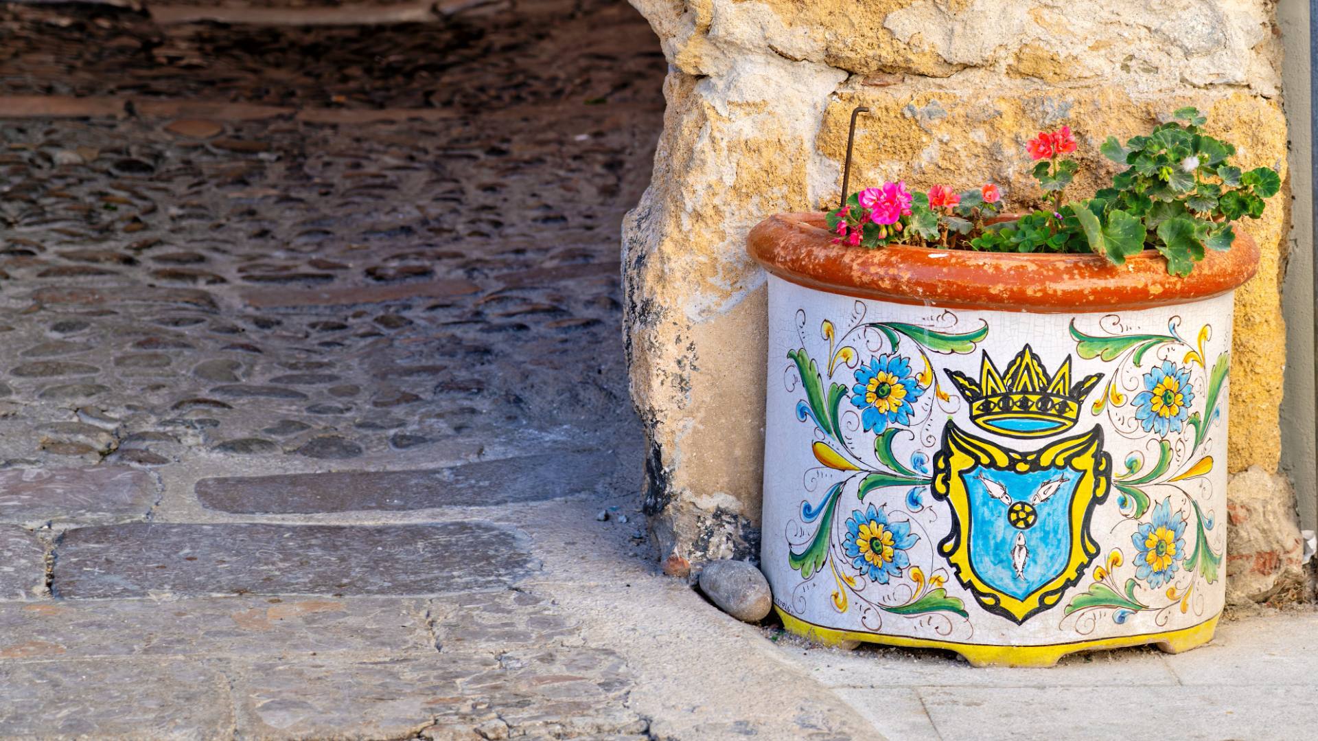 Typische Keramik auf Sizilien